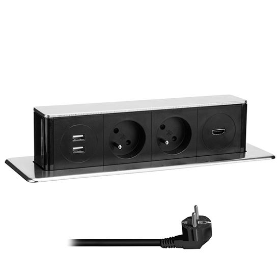 Výsuvný blok zásuvek PP126 HDMI USB