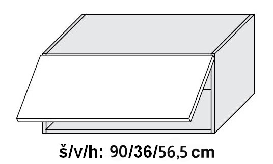 Horní skříňka OPTIMUM BÍLÁ 90 cm                                                                                                                                                                       