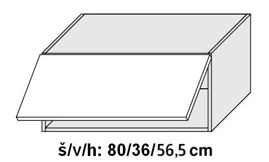 Horní skříňka SIGNUM BÍLÁ 80 cm