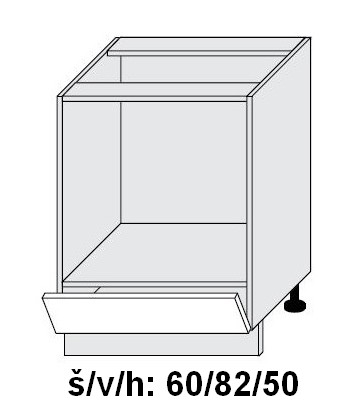 Kuchyňská skříňka dolní SIGNUM BÍLÁ D11K/60 - dub artisan