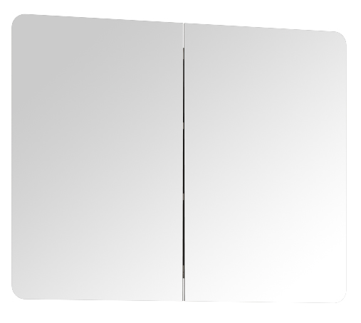 Skříňka se zrcadlem alpská bílá LINATE 160