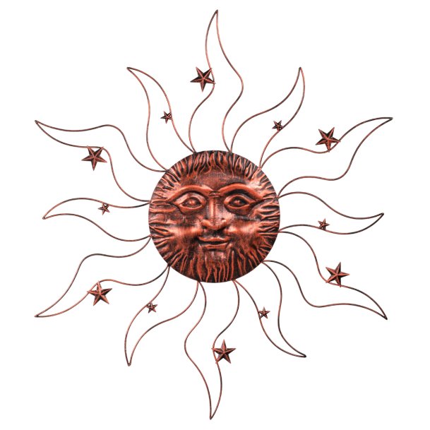 Slunce kovová nástěnná dekorace UM1016 COP-ANT