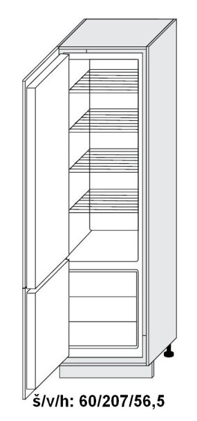 Dolní skříňka vysoká BONN KOBE MAT 60 cm