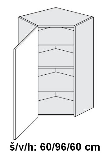 Horní skříňka SIGNUM INDIGO 60x60 cm                                                                                                                                                                    