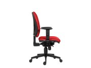 Kancelářská židle červená + područky BR06 1380 SYN Flute sl D3