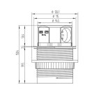 Výsuvná zásuvka do pracovní desky  PP100 USB