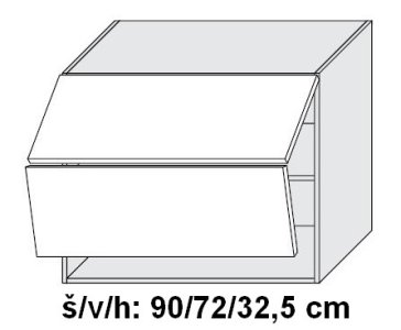 kuchyňská skříňka horní SIGNUM BÍLÁ W8B AVENTOS/90 - grey                                                                                                                                    