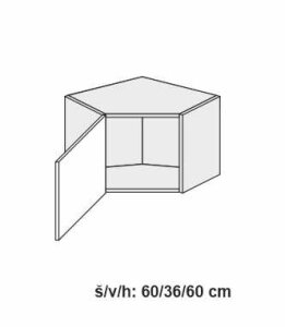 Kuchyňská skříňka horní SIGNUM INDIGO W10/60/36 - lava