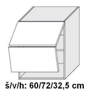 kuchyňská skříňka horní OPTIMUM BÍLÁ W8B AVENTOS/60 - bílá alpská                                                                                                                                