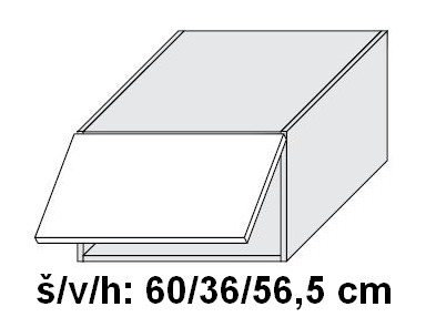 Horní skříňka SIGNUM BÍLÁ 60 cm