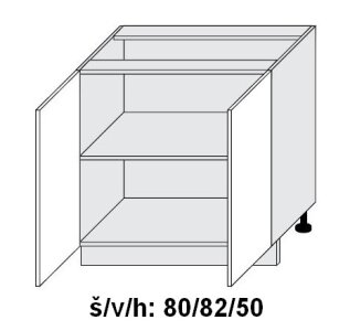 Kuchyňská skříňka dolní SIGNUM INDIGO D11/80 - bílá alpská