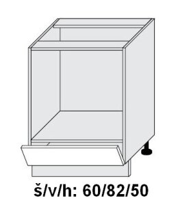Kuchyňská skříňka dolní SIGNUM INDIGO D11K/60 - bílá alpská