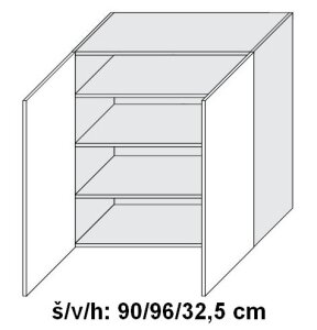Horní skříňka SIGNUM INDIGO 90 cm