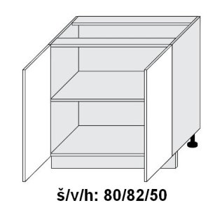 Dolní skříňka QUANTUM GRAPHITE 80 cm