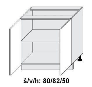 kuchyňská skříňka dolní SIGNUM BÍLÁ D11/80 - grey                                                                                                                                             