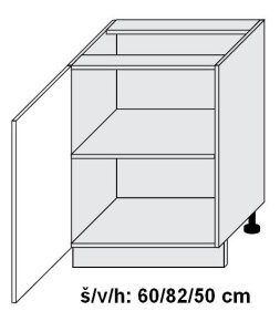 Dolní skříňka SIGNUM BÍLÁ 60 cm                                                                                                                                                                       