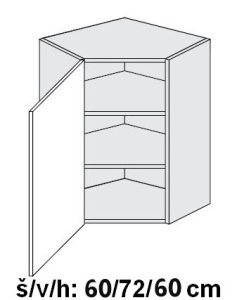 kuchyňská skříňka horní OPTIMUM BÍLÁ W10/60 - bílá alpská                                                                                                                                          