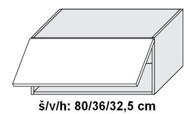 Horní skříňka SIGNUM INDIGO 80 cm