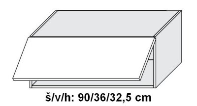 Horní skříňka SIGNUM BÍLÁ 90 cm                                                                                                                                                                       