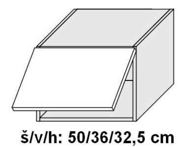 Horní skříňka SIGNUM BÍLÁ 50 cm                                                                                                                                                                       